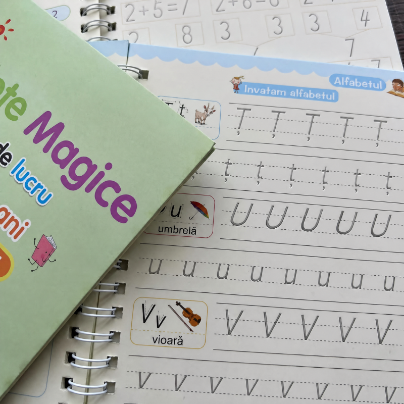 Creion Magic – Set 4 caiete reutilizabile